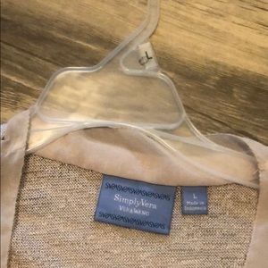 Vera Wang silver light sweater